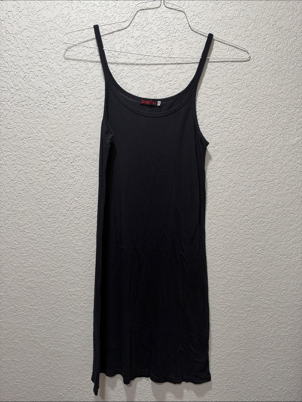 Johnny Was Black Slim Camisole Slip Dress